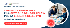 13 Luglio, Webinar: STRATEGIE FINANZIARIE E LA GESTIONE DEL CASH FLOW PER LA CRESCITA DELLE PMI